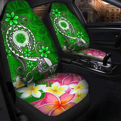 CNMI Car Seat Covers - Turtle Plumeria (Green)