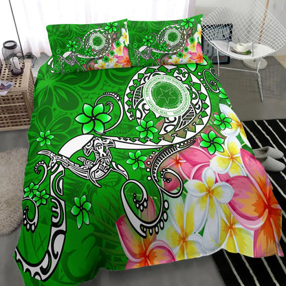 CNMI (Custom Personalised) Bedding Set - Turtle Plumeria (Green)