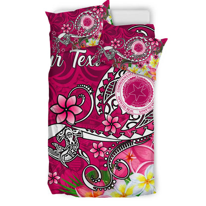 CNMI (Custom Personalised) Bedding Set - Turtle Plumeria (Pink)