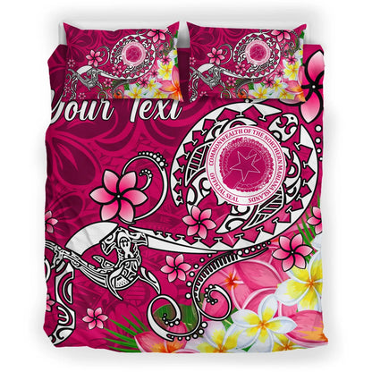 CNMI (Custom Personalised) Bedding Set - Turtle Plumeria (Pink)