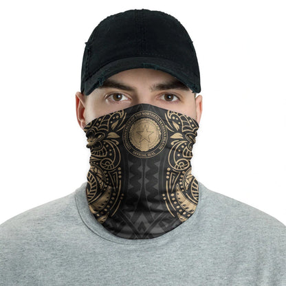 CNMI Neck Gaiter - Floral Tattoo Gold