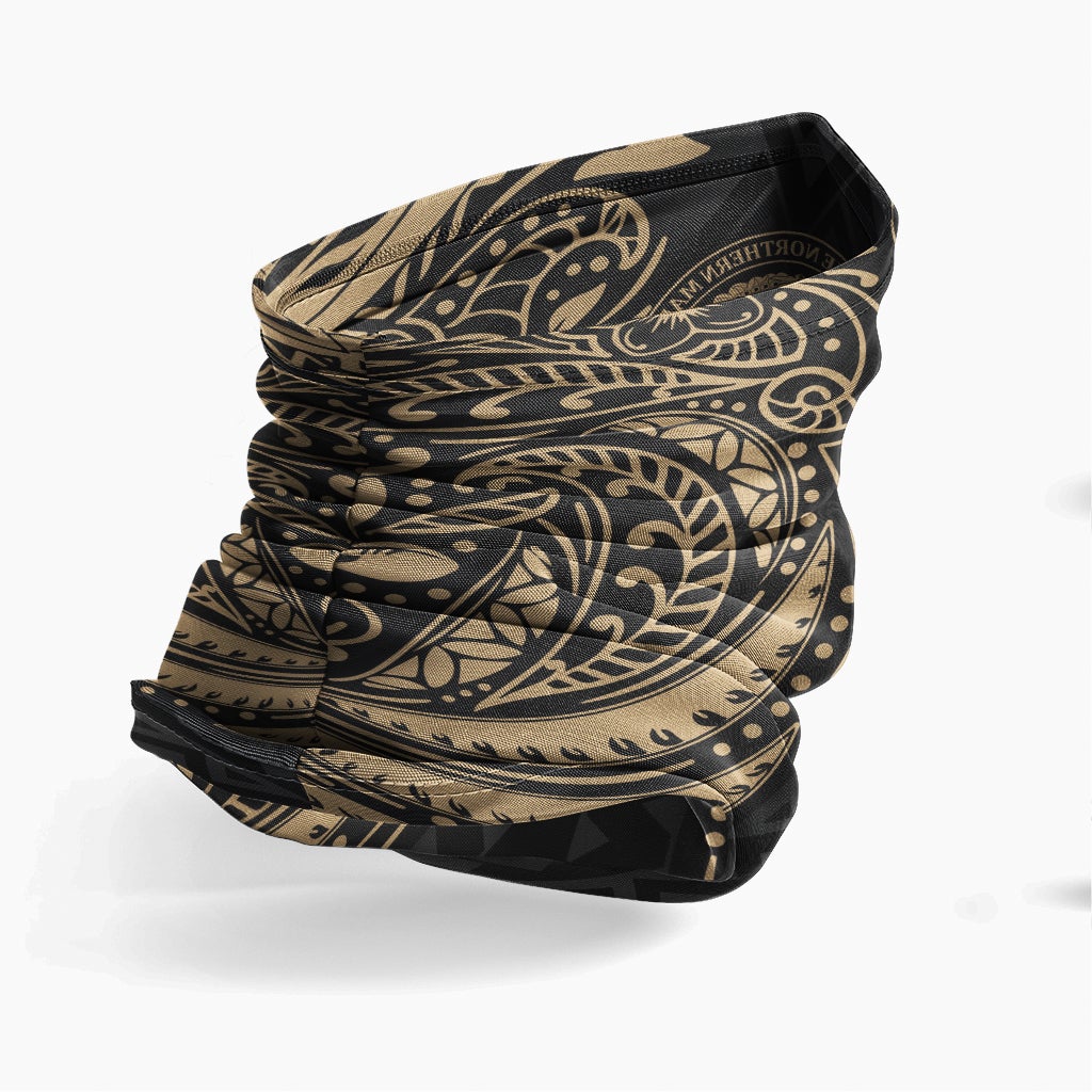 CNMI Neck Gaiter - Floral Tattoo Gold