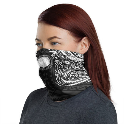 CNMI Neck Gaiter - Floral Tattoo White