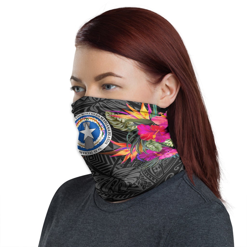 CNMI Neck Gaiter - Hibiscus Polynesian Pattern