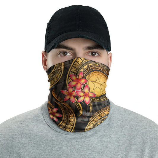 CNMI Neck Gaiter - Plumeria Gold