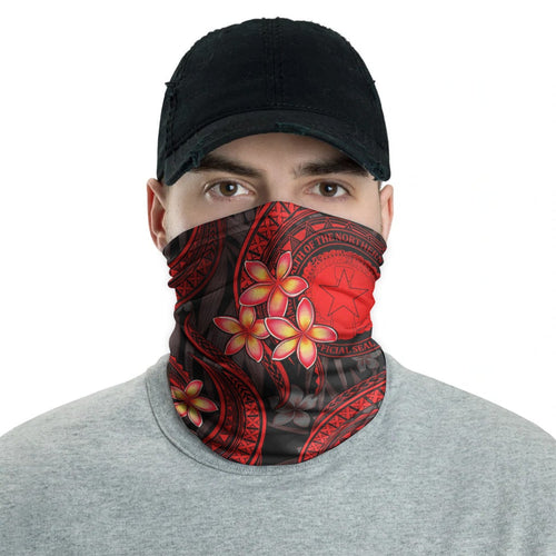 CNMI Neck Gaiter - Plumeria Red