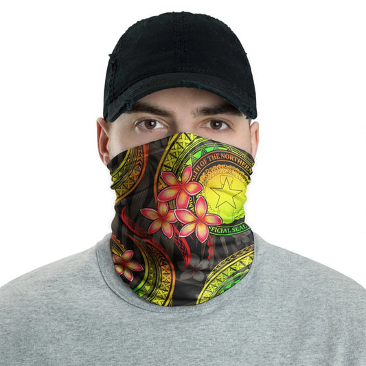 CNMI Neck Gaiter - Plumeria Reggae