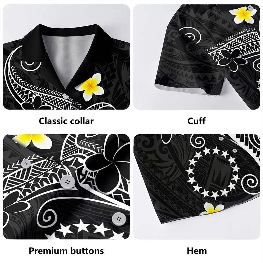 Cook Islands Hawaiian Shirt Polynesia Floral Tribal