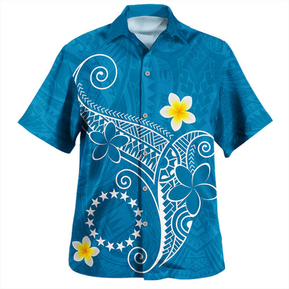 Cook Islands Hawaiian Shirt Polynesia Floral Tribal