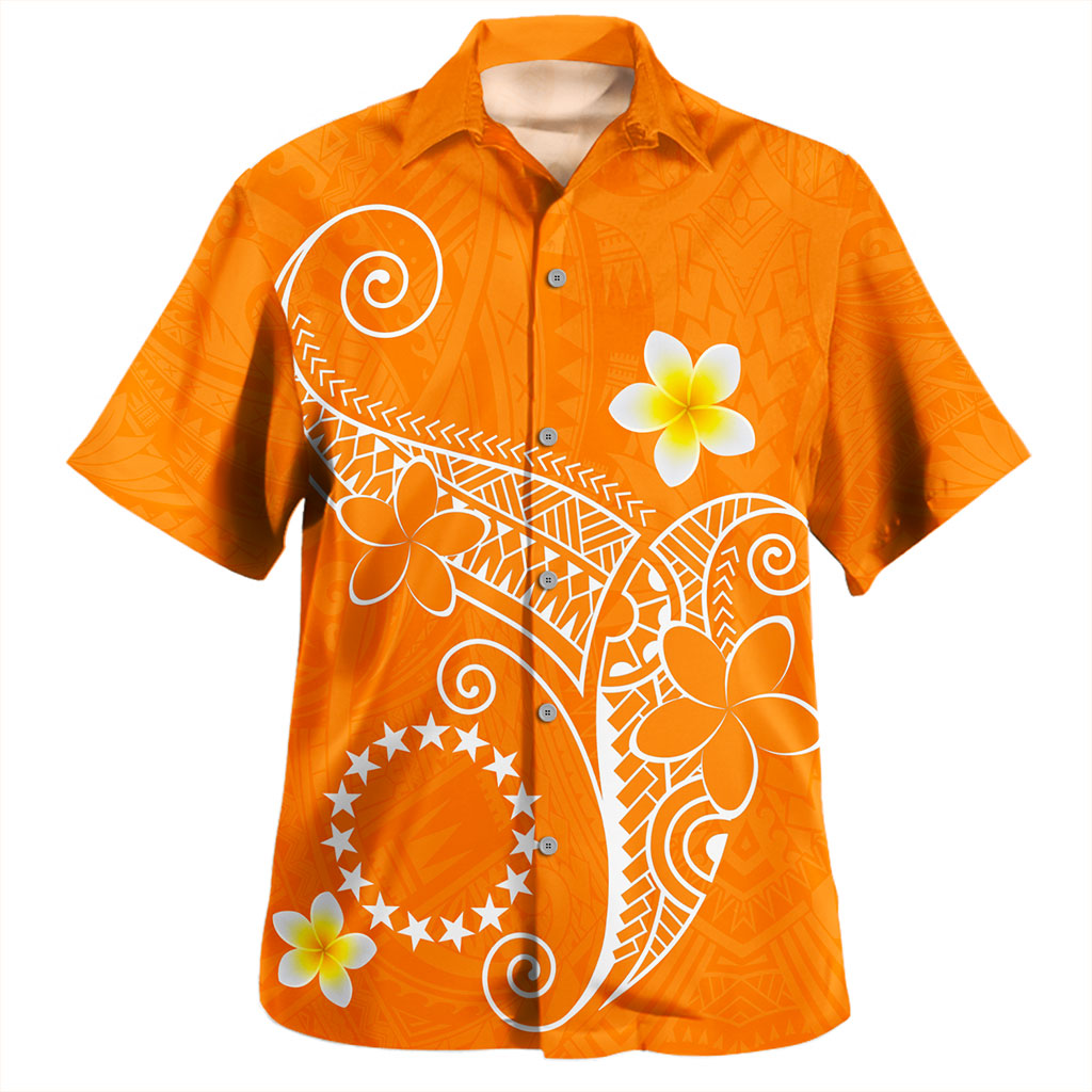 Cook Islands Hawaiian Shirt Polynesia Floral Tribal Ver.1