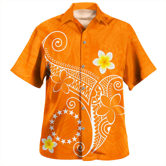 Cook Islands Hawaiian Shirt Polynesia Floral Tribal Ver.1