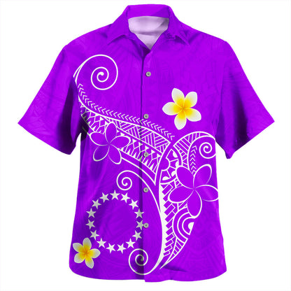 Cook Islands Hawaiian Shirt Polynesia Floral Tribal Ver.1