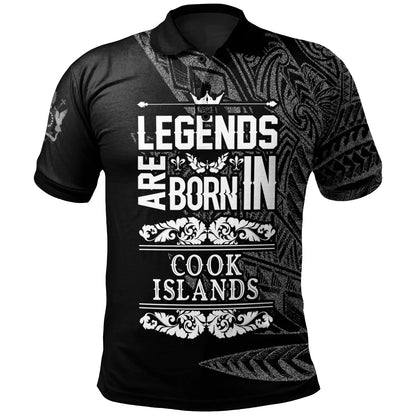 Cook Islands Polo Shirt - Legends Are Born In White Color