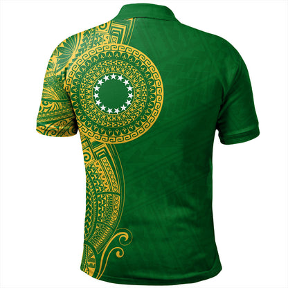 Cook Islands Polo Shirt Tribal Tattoo Circle