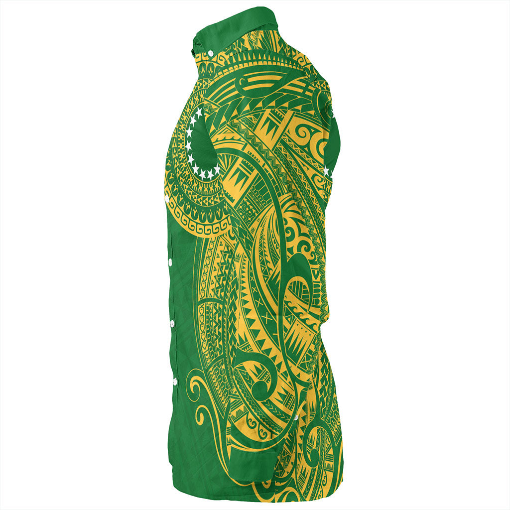 Cook Islands Long Sleeve Shirt Tribal Tattoo Circle