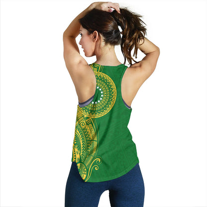 Cook Islands Women Tank Tribal Tattoo Circle
