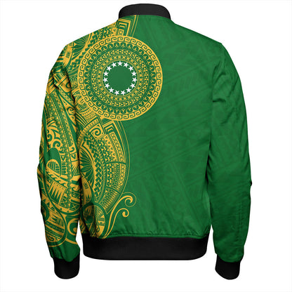 Cook Islands Bomber Jacket Tribal Tattoo Circle