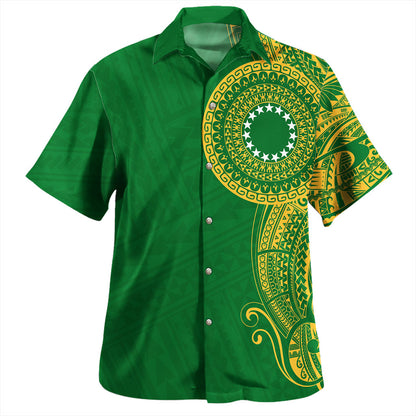 Cook Islands Hawaiian Shirt Tribal Tattoo Circle