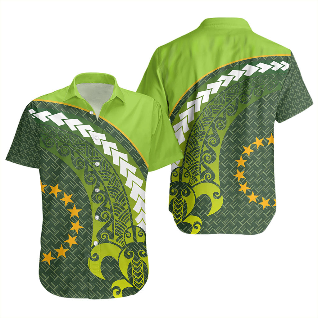 Cook Islands Short Sleeve Shirt Turtle Tattoo Tribal