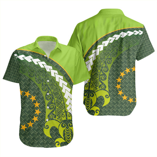 Cook Islands Short Sleeve Shirt Turtle Tattoo Tribal
