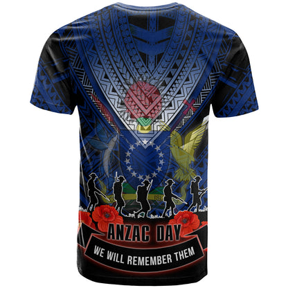 Cook Islands T-Shirt - Cook Islands Anzac Remembrance Day T-Shirt