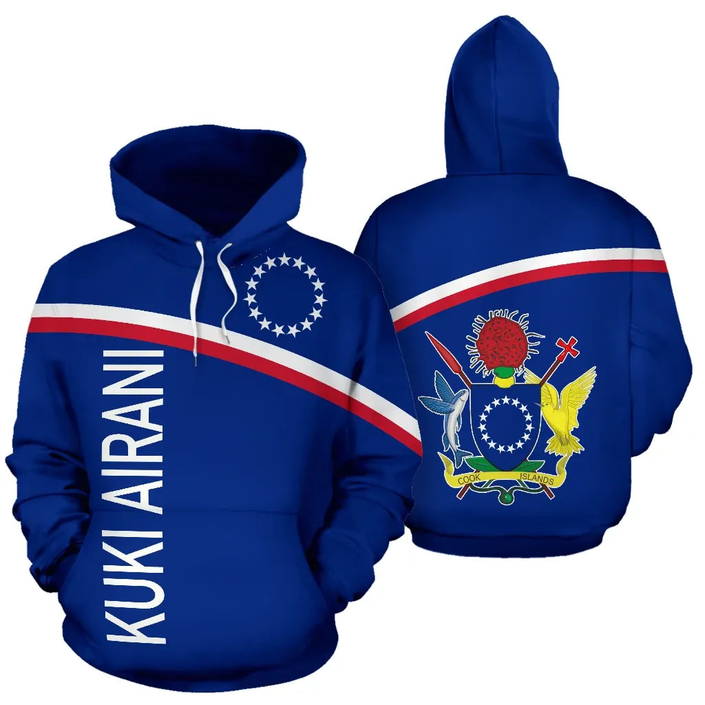 Cook Islands All Over Hoodie - Polynesian Curve Version