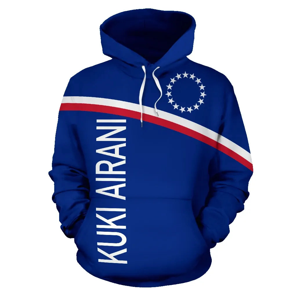 Cook Islands All Over Hoodie - Polynesian Curve Version