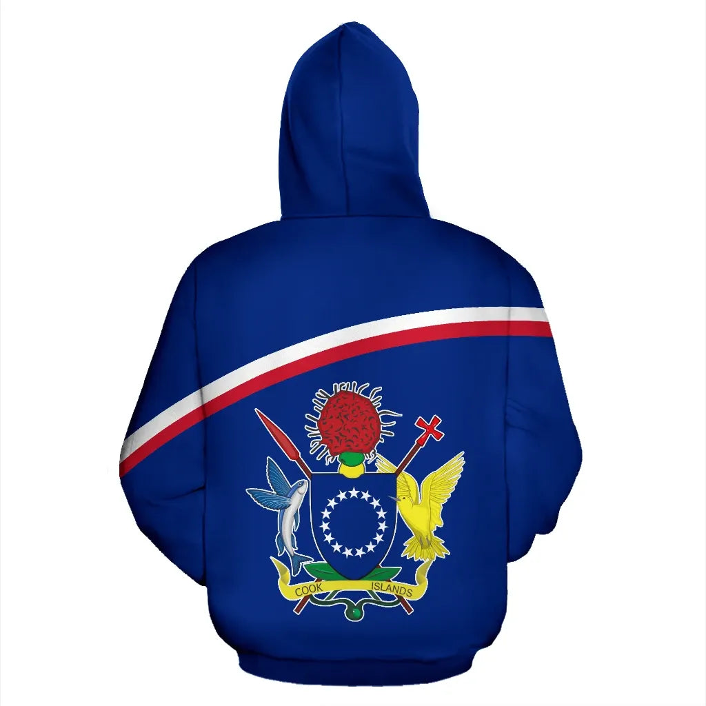 Cook Islands All Over Hoodie - Polynesian Curve Version