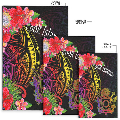 Cook Islandss Area Rug - Tropical Hippie Style