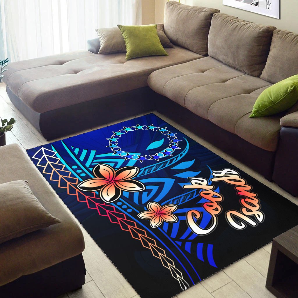 Cook Islandss Area Rug - Vintage Tribal Mountain