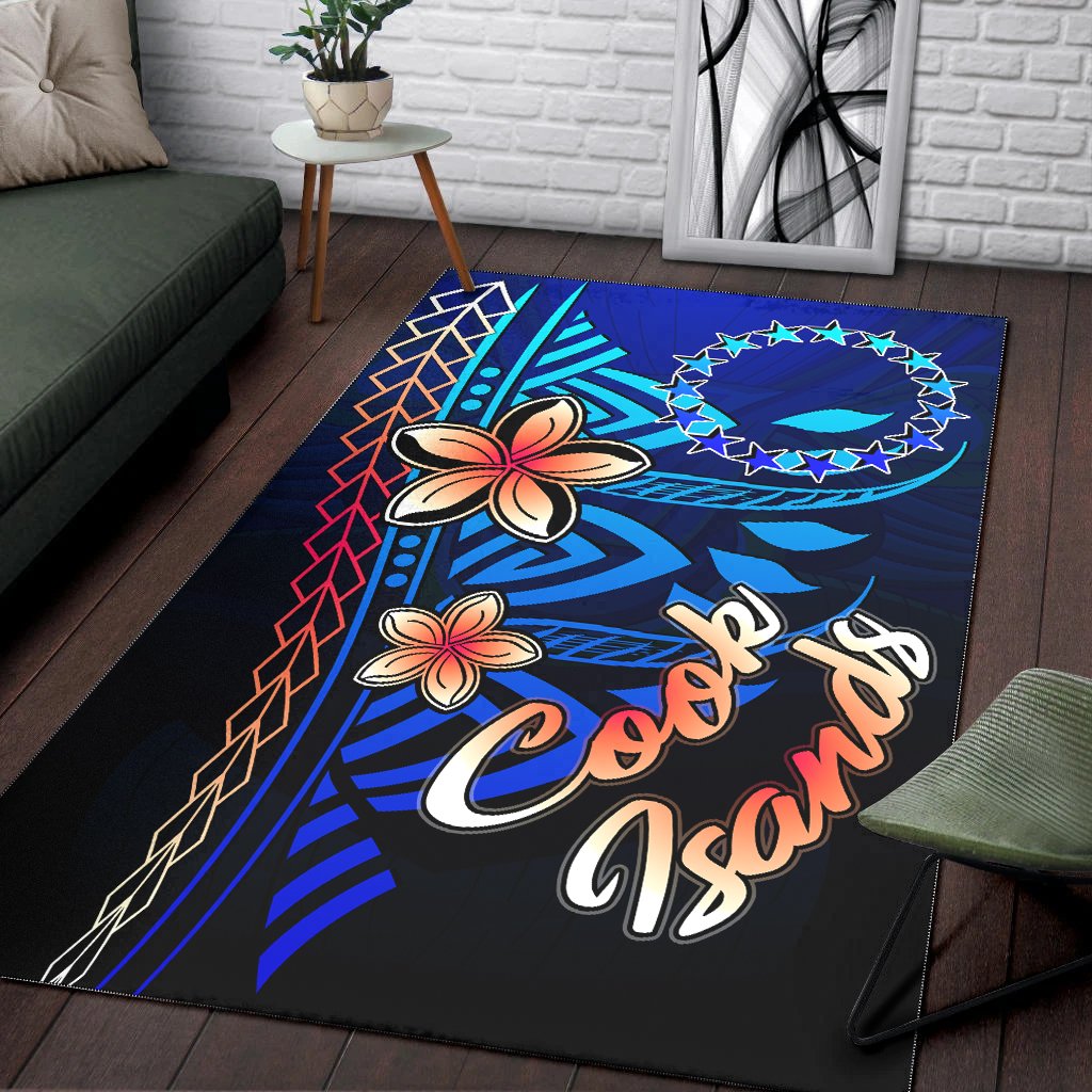 Cook Islandss Area Rug - Vintage Tribal Mountain