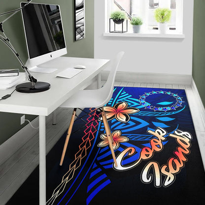 Cook Islandss Area Rug - Vintage Tribal Mountain