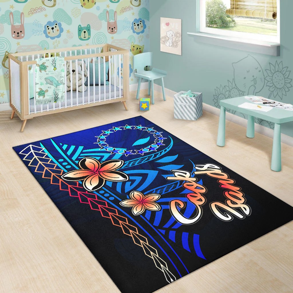 Cook Islandss Area Rug - Vintage Tribal Mountain