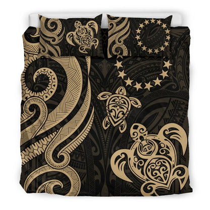 Cook Islands Bedding Set - Gold Tentacle Turtle
