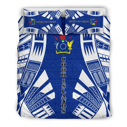 Cook Islands Duvet Cover Set - Polynesian Tattoo Flag