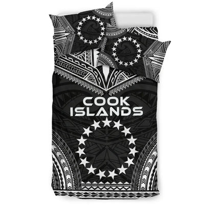 Cook Islands Polynesian Chief Duvet Cover Set - Black Version