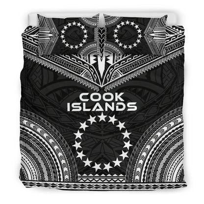 Cook Islands Polynesian Chief Duvet Cover Set - Black Version