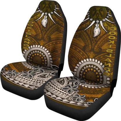 Cook Islands Car Seat Cover - Polynesian Boar Tusk