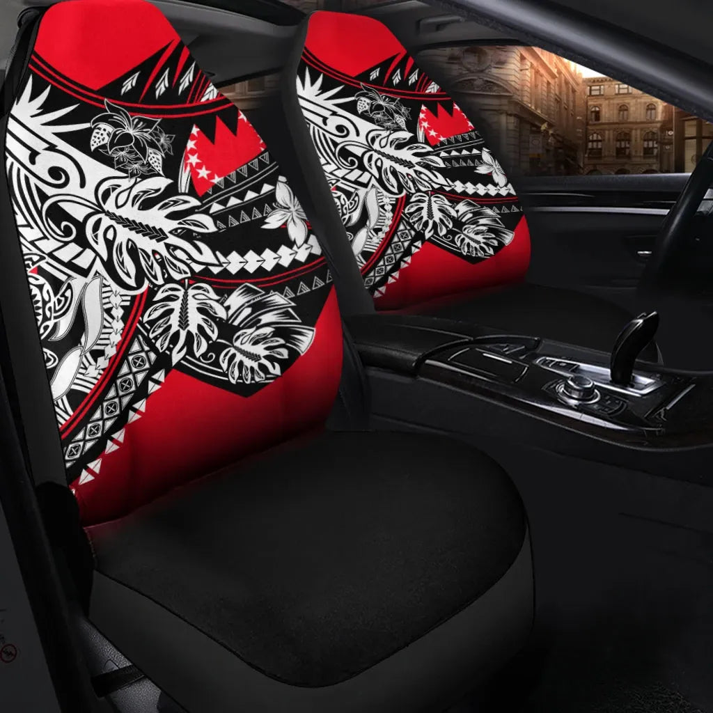 Cook Islands Car Seat Cover - Tribal Jungle Pattern