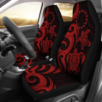 Cook Islands Car Seat Covers - Red Tentacle Turtle