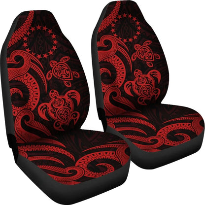 Cook Islands Car Seat Covers - Red Tentacle Turtle