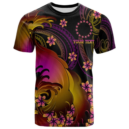 Cook Islands Custom Personalised T-shirt - Cook Islands in wave