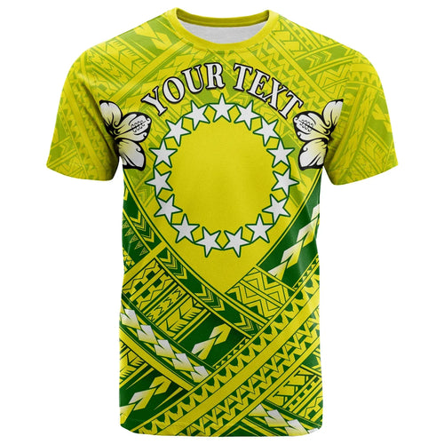 Cook Islands Custom Personalised T-Shirts - Cook Islands Flag Camisole Hibiscus Style
