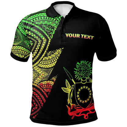 Cook Islands Custom Personalized Polo Shirt - Flash Style Reggae