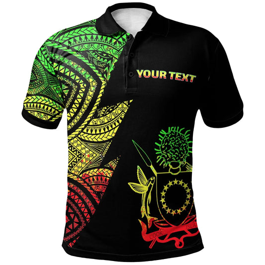 Cook Islands Custom Personalized Polo Shirt - Flash Style Reggae