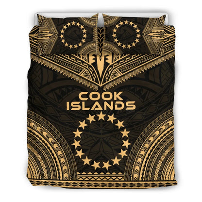 Cook Islands Polynesian Chief Duvet Cover Set - Gold Version