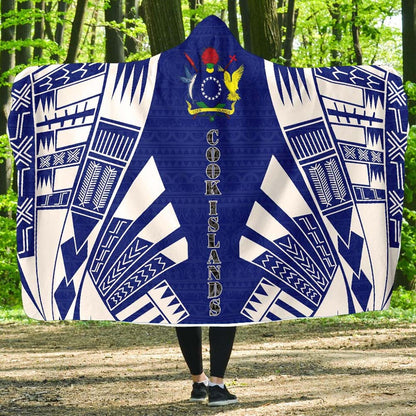 Cook Islands Hooded Blanket - Polynesian Tattoo Flag
