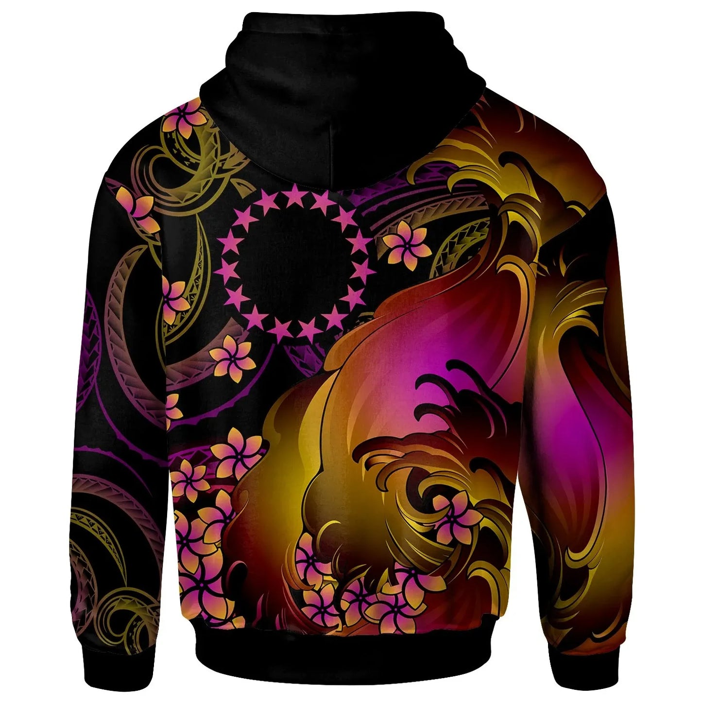 Cook Islands Hoodie - Cook Islands in wave