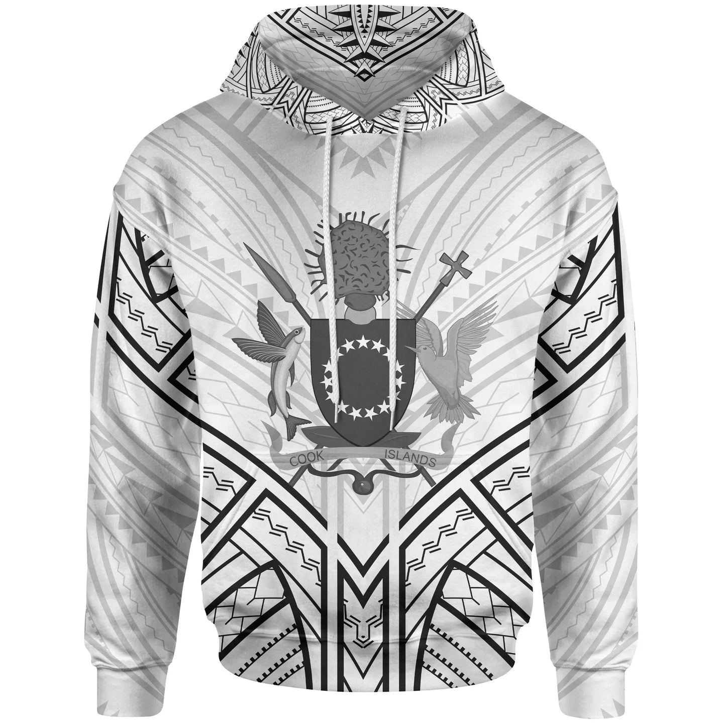 Cook Islands Hoodie - Cook Islands Seal Tribal Patterns