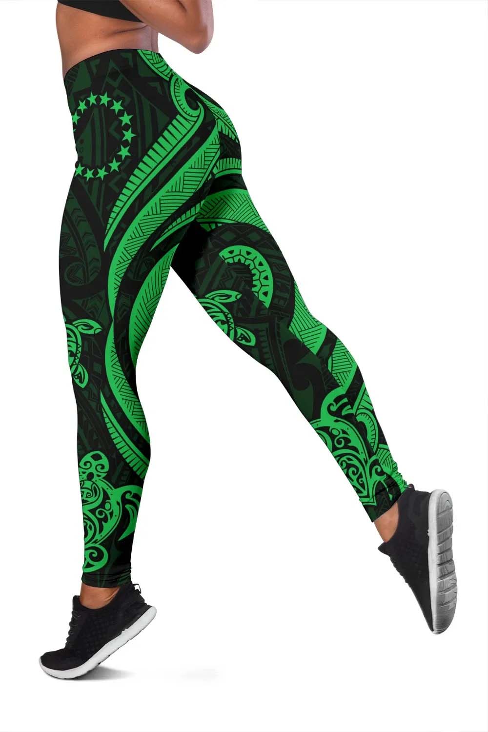 Cook Islands Legging - Green Tentacle Turtle
